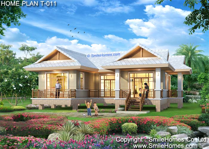 แบบแปลนบ้านนี้เป็นทรัพย์สิน และลิขสิทธิ์ของ บริษัท สไมล์โฮม จำกัด ห้ามนำไปใช้ โดยไม่ได้รับอนุญาต : www.smilehomes.com